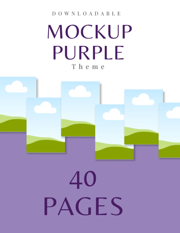 40 Purple Mockup Template New